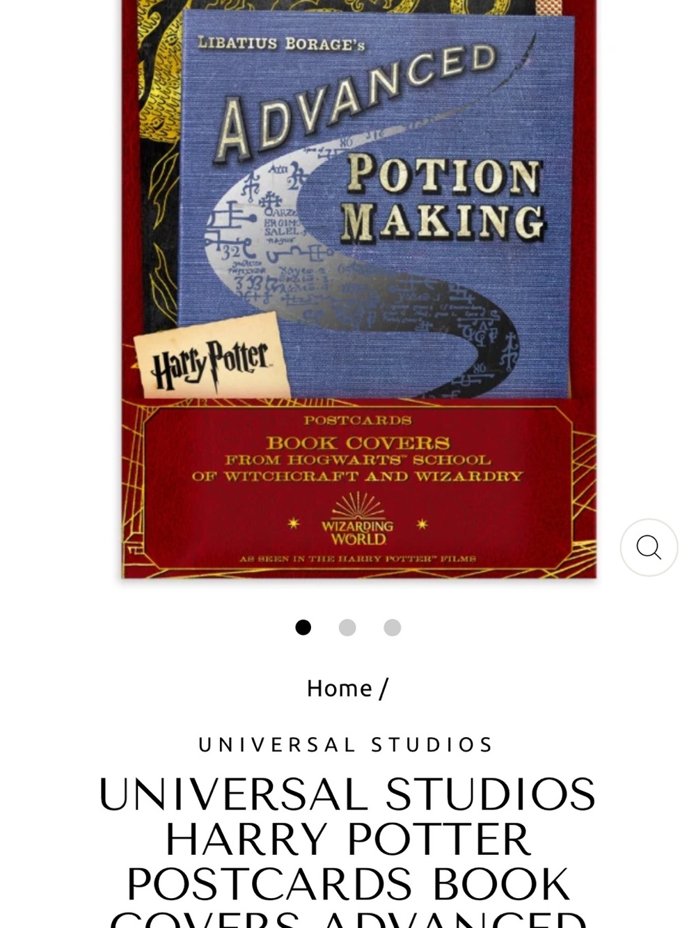 Warner Bros. Harry Potter Advanced Potion Making Postcard Set - Blue & Maroon